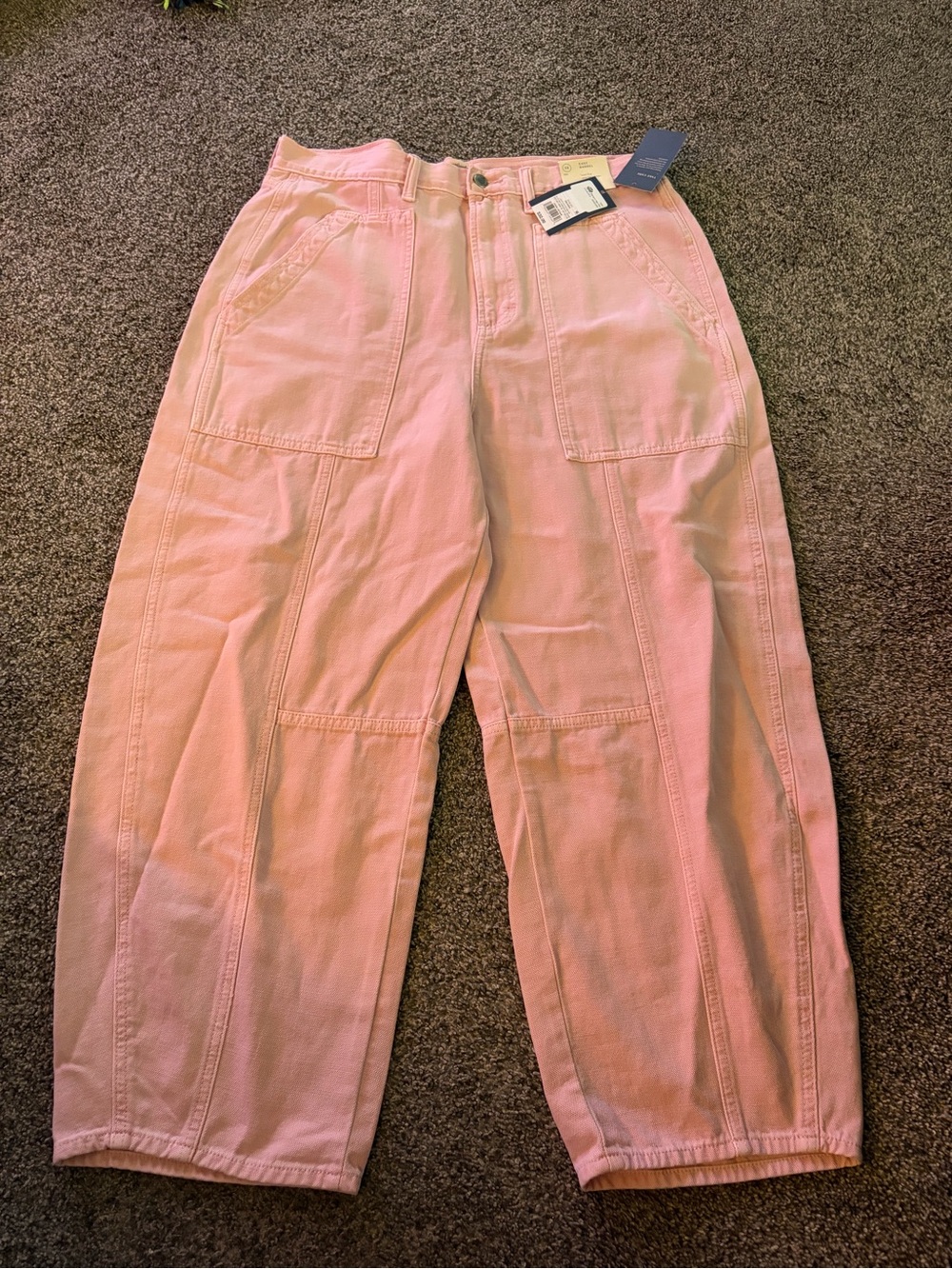 New Universal Thread Light Pink Barrel Jeans